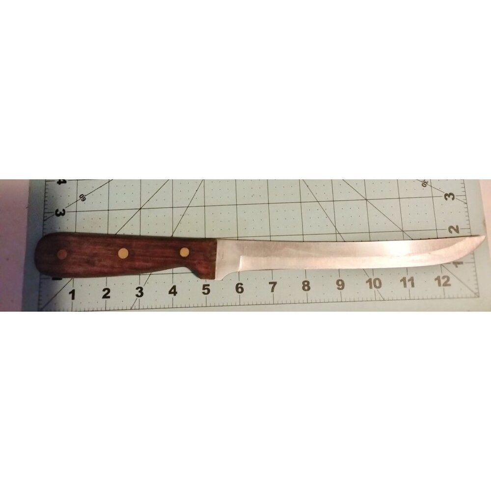 Stainless Steel Carving Knife Riveted Wood Handle Block SetReplacement - Picture 2 of 6